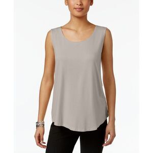 JM Collection Petite Scoop Neck Tank Top